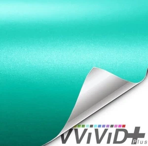 VVivid 2018 VVivid+ Matte Metallic Miami Teal Vinyl Car Wrap Film | V185 - Foto 1 di 10