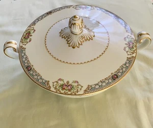 Noritake Suppenterrine/runde bedeckt Gemüseschüssel Blumen #3066 Ardmore Japan - Bild 1 von 10