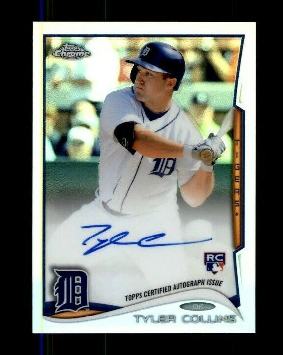  2014 Topps Chrome Rookie Autographs Refractors #59 Tyler Collins (ref 101453) - Image 1 of 1