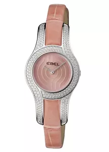 Reloj Ebel Midnight Moonchic Oro Blanco Diamante Banda de Cuero Damas 3157H29 Nuevo - Imagen 1 de 10