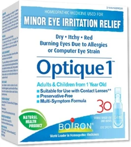 Boiron Optique 1, Eye drops used to relieve minor eye irritations 30 doses - Picture 1 of 3
