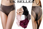 Women/Girls Ice Silky Satin Briefs Lace Mid-Rise Panties  Knickers Underwear