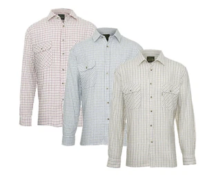 Champion Tattersall Shirt Men's Country Check Shirt 100% COTTON Hunting Shooting - Picture 1 of 10