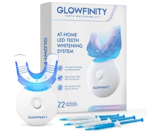 Teeth Whitening Kit - LED Light, 35% Carbamide Peroxide, (3) 3Ml Gel Syringes... - Picture 1 of 4