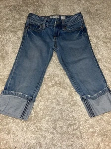 Old Navy Cropped Girl Jeans Size 6 & Old Navy Girls Shirt Size 5 EUC - Picture 1 of 10
