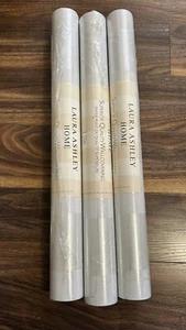 Laura Ashley Lille Silver Wallpaper 3 Rolls Same Batch - Picture 1 of 3