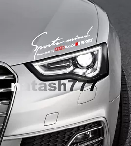 Sports Mind Power by Audi SPORT A3 A4 A5 A6 S4 Q5 Q7 Decal sticker emblem logo W - Picture 1 of 2