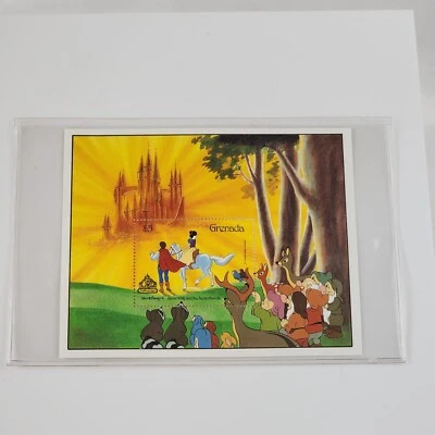 Grenada Walt Disney Classic Fairytales In Postage Stamps Snow White $5 w/ COA - Image 1 of 4