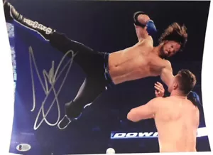 Imagen promocional autografiada de AJ Styles 11 x 14, Flying Beckett WWE ROH TNA NJPW - Imagen 1 de 2