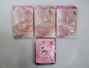 Vintage Silkies Ultra TLC Support Panty Hose 100501 Queen Nude XL Natur USA Lot 4 - Bild 1 von 4