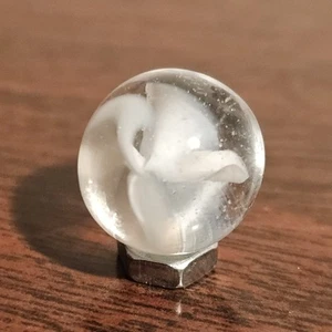 Vintage CE Bogard weiß 4 Lappen Floppy 0,625" Glasmarmor - Bild 1 von 23