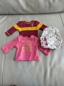 Lotto maglioni zaino pizza American Girl Harry Potter usati in ottime condizioni articoli HTF - Foto 1 di 8