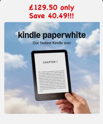 Amazon Kindle Paperwhite 7' 16GB 12th Gen Newest Version Without Ads Black - Image 1 of 4