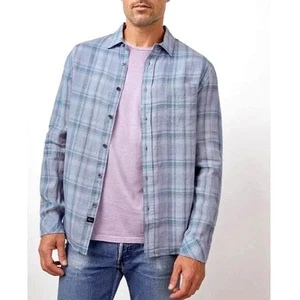 Rails Men's Blue Havana Plaid Button Up Long Sleeve Shirt Size Small NWT NEW - Picture 1 of 11