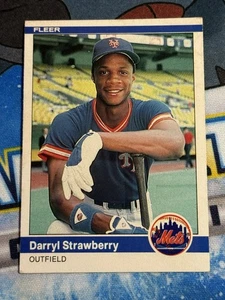 1984 Fleer Darryl Strawberry #599 Rookie RC - Bild 1 von 2
