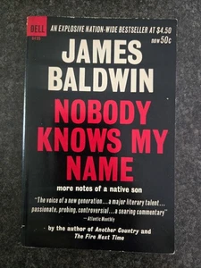 1963 Dell - Nobody Knows My Name James Baldwin 1st Printing Gd+ Paperback Book - Picture 1 of 11