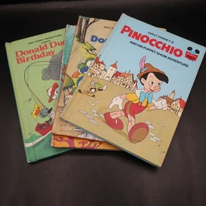 Disney Wonderful World Of Reading Hardcover Books 1973-1984 Lot Of 4 Vintage - Picture 1 of 17