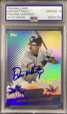 Don Mattingly Signed 2013 Topps #31 Baseball Card Yankees Autograph PSA/DNA 10 - Image 1 of 2