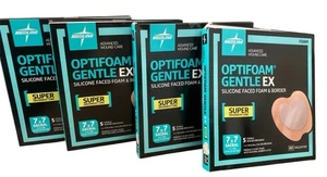 Medline Optifoam Gentle EX SACRAL Dressing 7”x7” Box mit 5 - MSCEX77EP- Ablaufdatum 2/25 - Bild 1 von 7