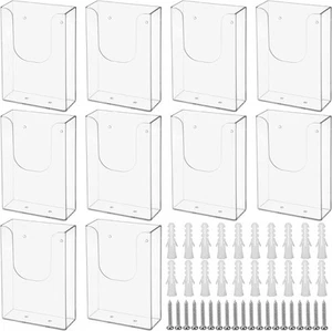Prospekthalter Wandhalterung 10er Pack, 4 x 6 Zoll Flyer transparent  - Bild 1 von 7