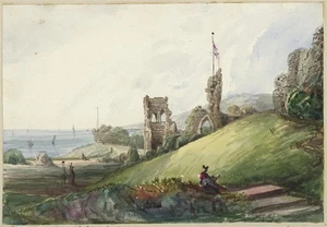 Mary Webster (1794-1883) - Watercolour Painting - Ruins Of Hastings Castle 1842 - Picture 1 of 9