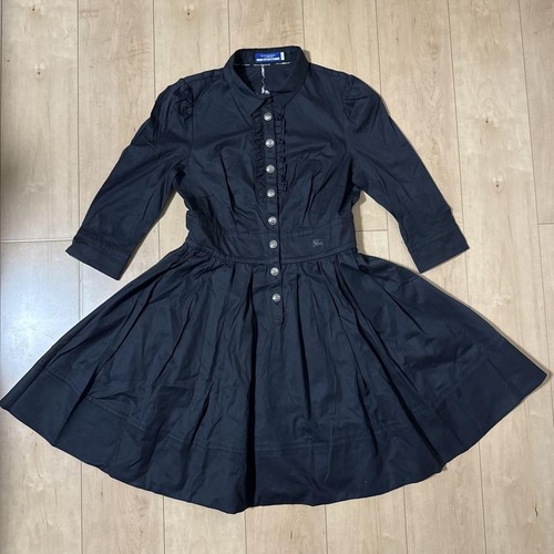 Abito donna Burberry Blue Label nero manica 3 4 taglia 38