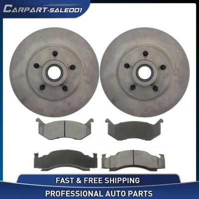 Kit de pastilhas de freio rotores de disco dianteiro 11,75" para 1974 1975 Chrysler Imperial 7,2L - Imagem 1 de 4