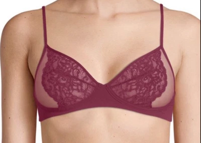 Sujetador Triángulo La Perla Charisma 34C Borgoña Sin Alambres Foto 1 de 3