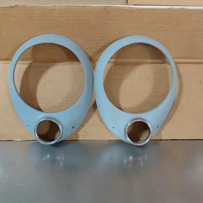 1950-1951 Studebaker Champion & 1951 Commander Headlight Rim Bezel Trim *PAIR* - Image 1 of 4