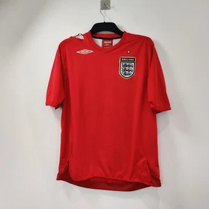 England Fußballtrikot Umbro 2006-08 Auswärts Fußball Erwachsene Größe Large rot - Bild 1 von 12