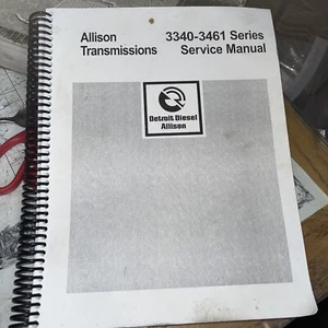 Allison  Transmissions Series 3340 3461 Service Manual - Picture 1 of 2