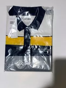 Polo de golf Lacoste Sport para hombre MULTI poliéster, talla 3-7, azul marino/wht/ylow nuevo con etiquetas - Imagen 1 de 4