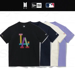 BTS NEWERA MLB Collaboration Dynamite LA Dodgers T-Shirts 4Color + Tracking Num - Picture 1 of 12