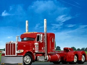 1/64 DCP RED PETERBILT 389 W/ 36" SLEEPER - Picture 1 of 6