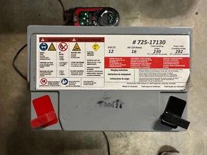 Cub Cadet P/N 725-17130 12-Volt 16 AH AGM Riding Lawn Mower Battery 230 CCA - Picture 1 of 2