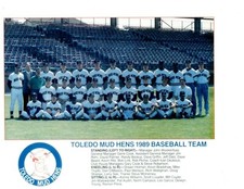 1989 TOLEDO MUD HENS 8X10 TEAM PHOTO  BASEBALL OHIO USA  