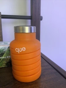 Que Collapsible water bottle 20 Ounce Orange - Picture 1 of 1
