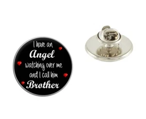 Brother Memorial Pin Insignia 25mm Metal Etiqueta Memoria Ojal Funeral Regalo R265 - Imagen 1 de 1