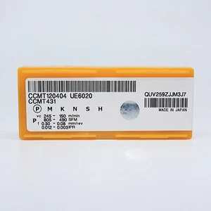 Neu CCMT120404 UE6020 CCMT431 Hartmetalleinsätze 10 STCK./Box MS#XR - Bild 1 von 4
