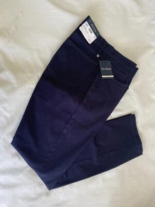 $59 Jos A Bank 5 Pockets Active Pant Slim Fit Trousers Mens Cotton 35X30 Blue - Picture 1 of 10