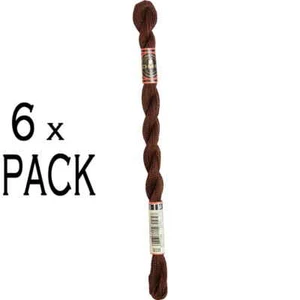 6x DMC Perlgarn Stärke 5, 15 m, 115AR/5-938, VPE - Bild 1 von 1