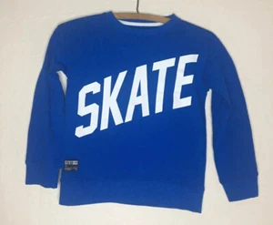 Reserved Strt D-VSN Skate Sweatshirt Blue White EU SZ 132/US SZ 10 EUC #479 - Picture 1 of 4