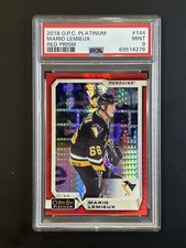 2018-19 O-Pee-Chee OPC Platinum Hockey Red Prism #144 Mario Lemieux HOF /199