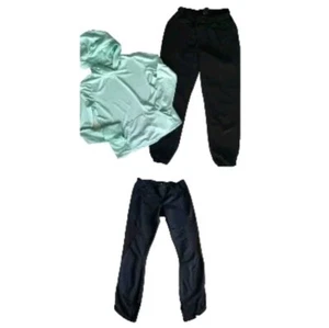 Athleta Girl 12/L Lined High Jump Jogger Uptempo Hooded Top & XS Mesh Leggings - Picture 1 of 24