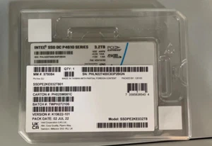 New Intel DC P4610 Series 3.2TB PCIe 3.1 x4 NVMe 2.5'' U.2 SSD SSDPE2KE032T801 - Picture 1 of 2