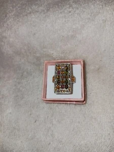 Größe 7 VYGOLD & Platin über Sterling Ring Multi-Turmalin 2,65 TCW (797) - Bild 1 von 16