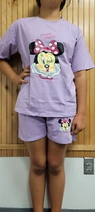 GIRL'S Shorts Pajamas Set Sleepwear SHORT SLEEVE Sleep Nightshirt XL 12-14 - Picture 1 of 4