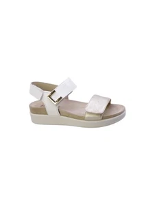 Enval soft Sandalo Doppio Strappo Donna Platino/Bianco - Imagen 1 de 6