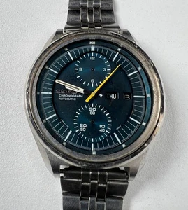 Seiko 6138-3002 Jumbo Automatik Chronograph Uhr Herren schwarzes Zifferblatt Vintage 6138B - Bild 1 von 10