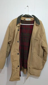 L.L. Bean field coat vintage canvas with wool lining XL Mens Tall - Picture 1 of 24
